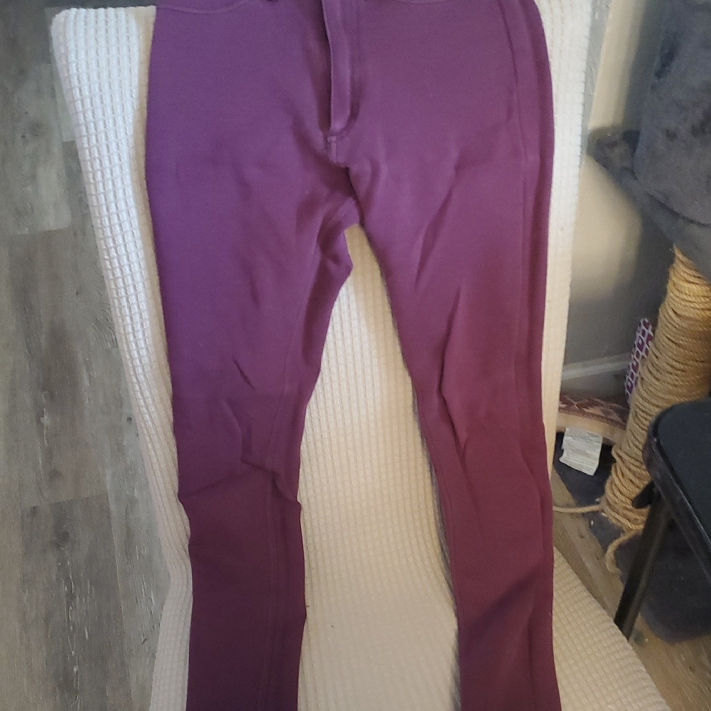 Plum Purple High-Waist Leggings